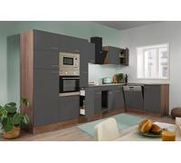 Cucina Cucinino Winkelküche Rovere York Grigio Oliver 370 X 172 CM respekta