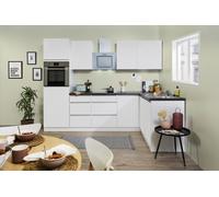 Cucina Cucinino Winkelküche senza Maniglie Bianco Lorena 280 X 172 CM respekta