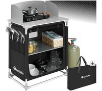 Cucina da campeggio Alluminio Box Armadio Campeggio Pieghevole con paravento