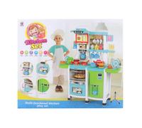 Cucina da gioco Blu per Bambini 100 cm con acqua e suoni
