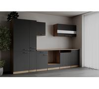 Cucina da Incasso Respekta Merle Leerblock Grigio 310 cm, Rovere Sägerau