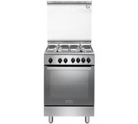 DMX64LSG - Cucina a gas con forno elettrico, 60x60 cm, Inox, Classe energetica A