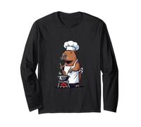 Cucina Divertente Capybara Chef Maglia a Manica