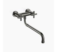 Cucina Dornbracht - batteria a ponte a parete TARA con beccuccio estraibile,