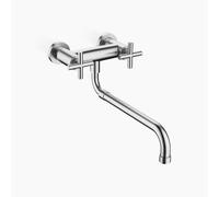 Cucina Dornbracht - batteria a ponte a parete TARA con beccuccio estraibile,