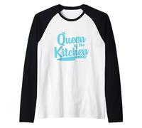 Cucina e Chef Regina della Cucina Maglia con Maniche Raglan