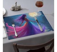 Cucina e sala da pranzo Enchanted Night: una fiaba in colori tovagliette lavabili tovagliette pasquali decorazioni per la tavola (1 pz)