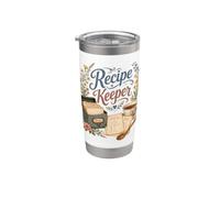Cucina floreale vintage custode di ricette Bicchiere termico in acciaio inox doppia parete