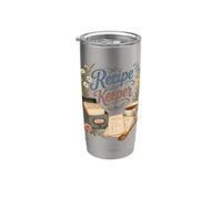 Cucina floreale vintage custode di ricette Bicchiere termico in acciaio inox doppia parete