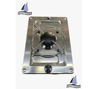 CUCINA FORNELLO CAN 1 FUOCO ACCIAIO INOX PIANO COTTURA INCASSO A GAS Nuova