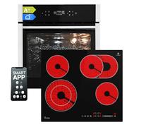 Cucina: forno da incasso da 60 cm EB8313HC + 59 cm CH5901RL | Funzione pizza, griglia | Aria circolante | Aria calda | Timer automatico | SET8313HCCH59RL