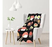 Cucina giapponese del sushi,Coperta morbida, calda, anti-pilling, in flanella, peluche, 76 x 102 cm