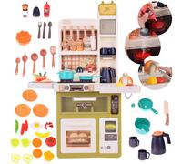 Cucina giocattolo interattiva con lavello, frigorifero e lavastoviglie - 55 pezzi