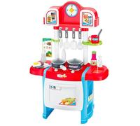 Cucina Giocattolo Per Bambini Con Luci E Suoni Realistici 18 Accessori Rubinetto Con Sistema Di Riciclo Dell'Acqua E Forno Apribile Set Cucina Educativo Per Bambini Dai 3-8 Anni (Blu)