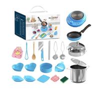 Cucina giocattolo per bambini - Set sicuro educativo, utensili da cucina realistici, attività didattica | Crescita motoria fine per i più piccoli, gioco di simulazione indoor