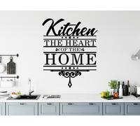 Cucina Heart Of la Casa Vinile Decalcomania Citazione Frase Personalizzato 019