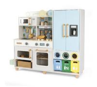 Cucina in legno completa con lavello, forno e frigorifero - impara e divertiti con wood "n" play