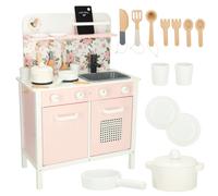 Cucina in legno per bambini Lulilo Flora rosa