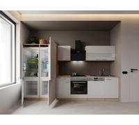 Cucina Integrata Respekta Merle 340 cm Eiche Bianco French Door