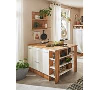 Cucina Isola Cucina Hilde 150 CM Con Mensola A Sospensione Bianca Respekta