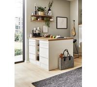 Cucina Kücheninsel Gabriel 150 CM Con Pensile Bianco respekta