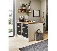 Cucina Kücheninsel Gabriel 150 CM Con Pensile Grigio respekta