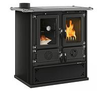 Nordica Cucina legna Nordica 7013178 ROSETTA SX VST 5.0 Steel Nero Antracite N