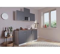 Cucina Mini Cucina Singlekueche Cucinino Bianco Grigio Luis 150 CM