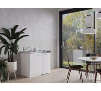 Cucina Mini Cucina Singlekueche Cucinino Pantry Bianco Levin 100 CM