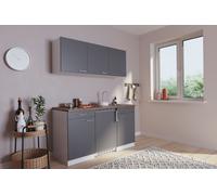 Cucina Mini Cucina Singola Cucinino Bianco Grigio Luis 150 CM respekta