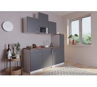 Cucina Mini Cucina Singola Cucinino Bianco Grigio Luis 180 CM respekta [EEK: E]