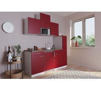 Cucina Mini Cucina Singola Cucinino Bianco Rosso Luis 180 CM [EEK: E]