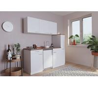 Cucina Mini Cucina Singola Cucinino Blocco Cucina Bianco Luis 180 CM respekta