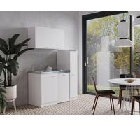 Cucina Mini Cucina Singola Cucinino Dispensa Bianco Levin 130 CM