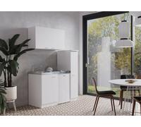 Cucina Mini Cucina Singola Cucinino Dispensa Bianco Levin 130 CM [EEK: F]