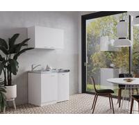 Cucina Mini Cucina Singola Cucinino Pantry Bianca Levin 100 CM [EEK: E]