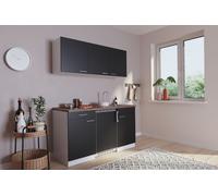 Cucina Mini Cucina Singola Cucinino Pantry Bianco Nero di Luis 150 CM [EEK: E]
