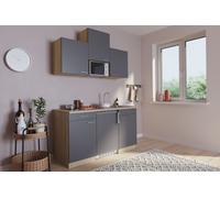 Cucina Mini Cucina Singola Cucinino Pantry Rovere Grigio di Luis 150 CM