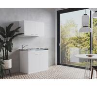 Cucina Mini Cucina Singola Pantry Armadio Bianco Levin 100 CM