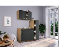 Cucina Minicucina Cucina Lineare Pantry Rovere Grigio Levin 130 Cm Respekta [EEK: E]