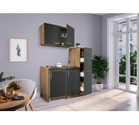 Cucina Minicucina Cucina Lineare Pantry Rovere Grigio Levin 130 Cm Respekta [EEK: PER]