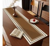 Cucina Pelle runner tavola decorativo, moderno Computer tavolo Cuscino, caffè runner tavolo, Tavolo da pranzo runner tavola, Tutte le stagioni, per feste, celebrazioni, incontri.