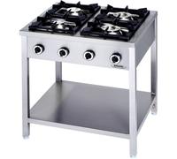 Cucina Professionale a Gas 4 Fuochi Linea 90 Kw 24,5 cm 90x90x90