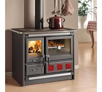 CUCINA RE LEGNO ROSA XXL 5.0 ACCIAIO NERO