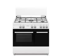 Cucina SCHAUB LORENZ 5 Fuochi a Gas Forno Elettrico 90x60 Bianco SS590EW [EEK: A]