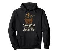 Cucina Strega Erbe Magiche Chiaro di Luna Cucina Vibes Pagane Felpa con Cappuccio