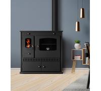 Cucina Stufa a Legna con Forno Ghisa Top - Perfect Eco - 7 kw EcoDesign 2022 [EEK: A+]