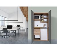 Cucina Ufficio Cucina Mini Cucina Singola Eiche Grigio Peter 104 Cm Respekta [EEK: E]