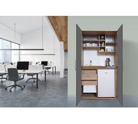 Cucina Ufficio Cucina Mini Cucina Singola Eiche Grigio Peter 104 Cm Respekta