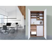 Cucina Ufficio Mini Cucina Singola Quercia Bianco di Peter 104 CM [EEK: E]